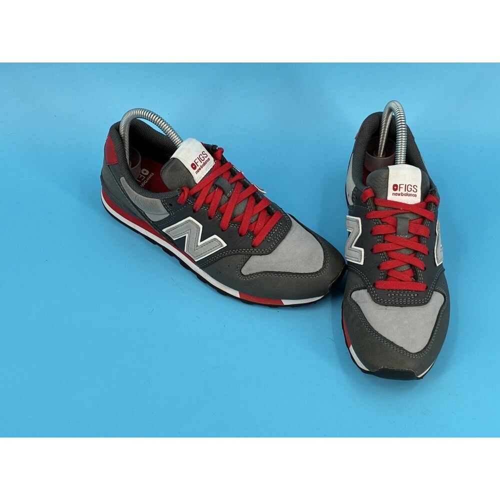 New Balance x FIGS 996 Womens 8.5 Gray Red Sneakers WL996FGA Nursing Shoes